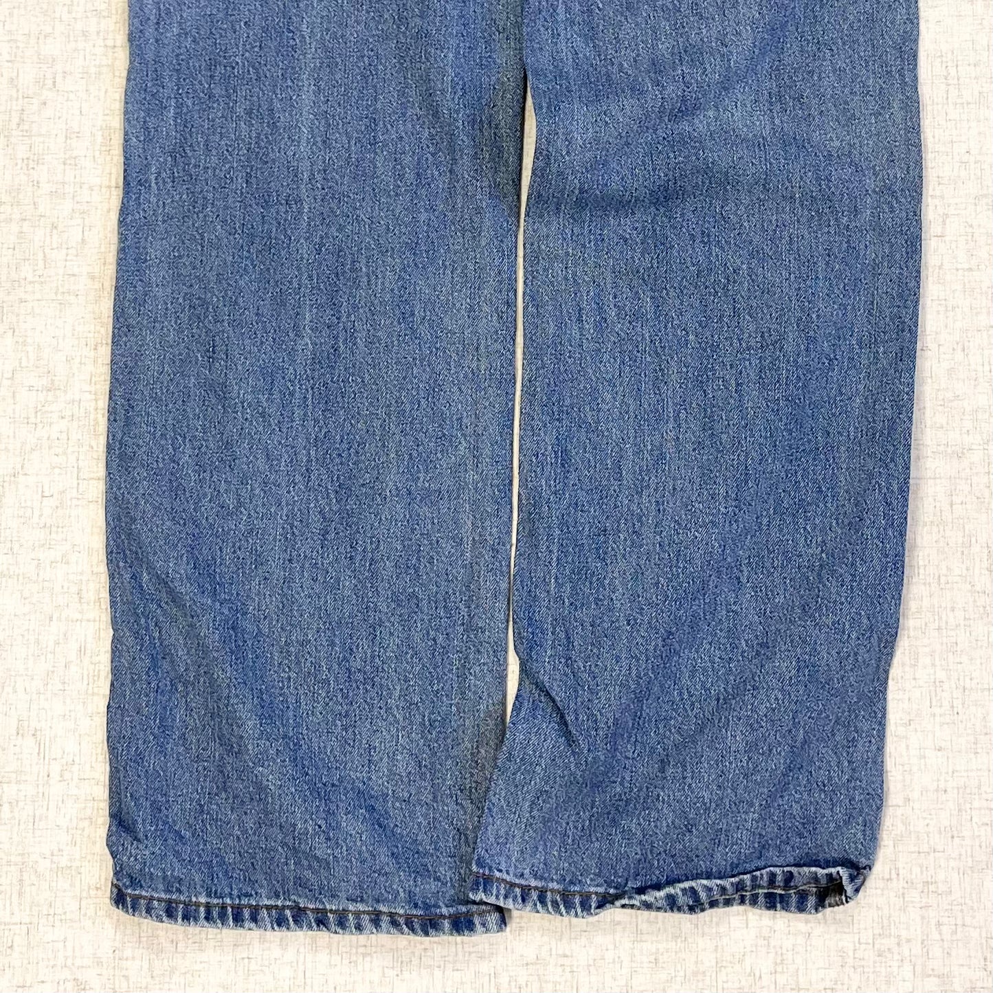 Thrifted – Jean Carpenter Denim Faded Glory Talla 30x32 USA (CL 44–46) | Cintura 42 cm | Largo 111 cm | Talón 24 cm