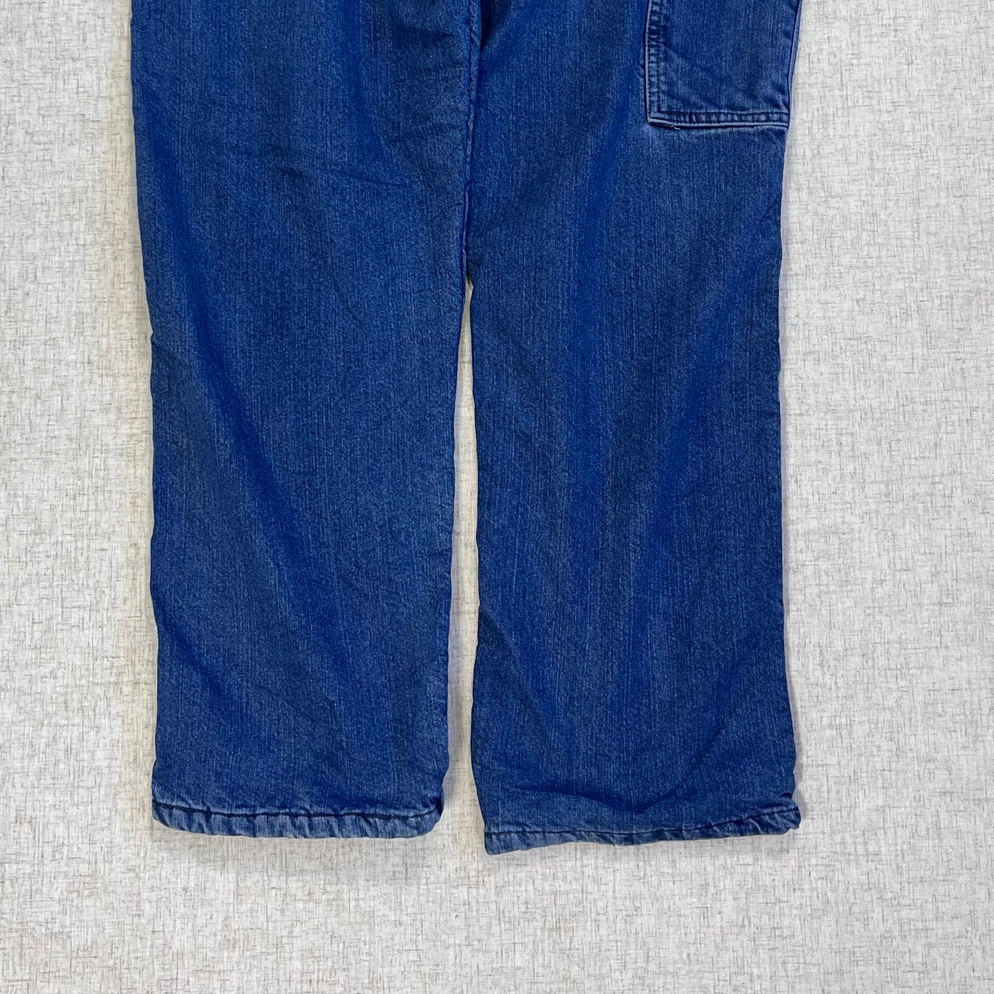 Thrifted – Jean Carpenter Forrado Wrangler Talla 32x32 USA (CL 46–48) | Cintura 42 cm | Largo 105 cm | Talón 24 cm