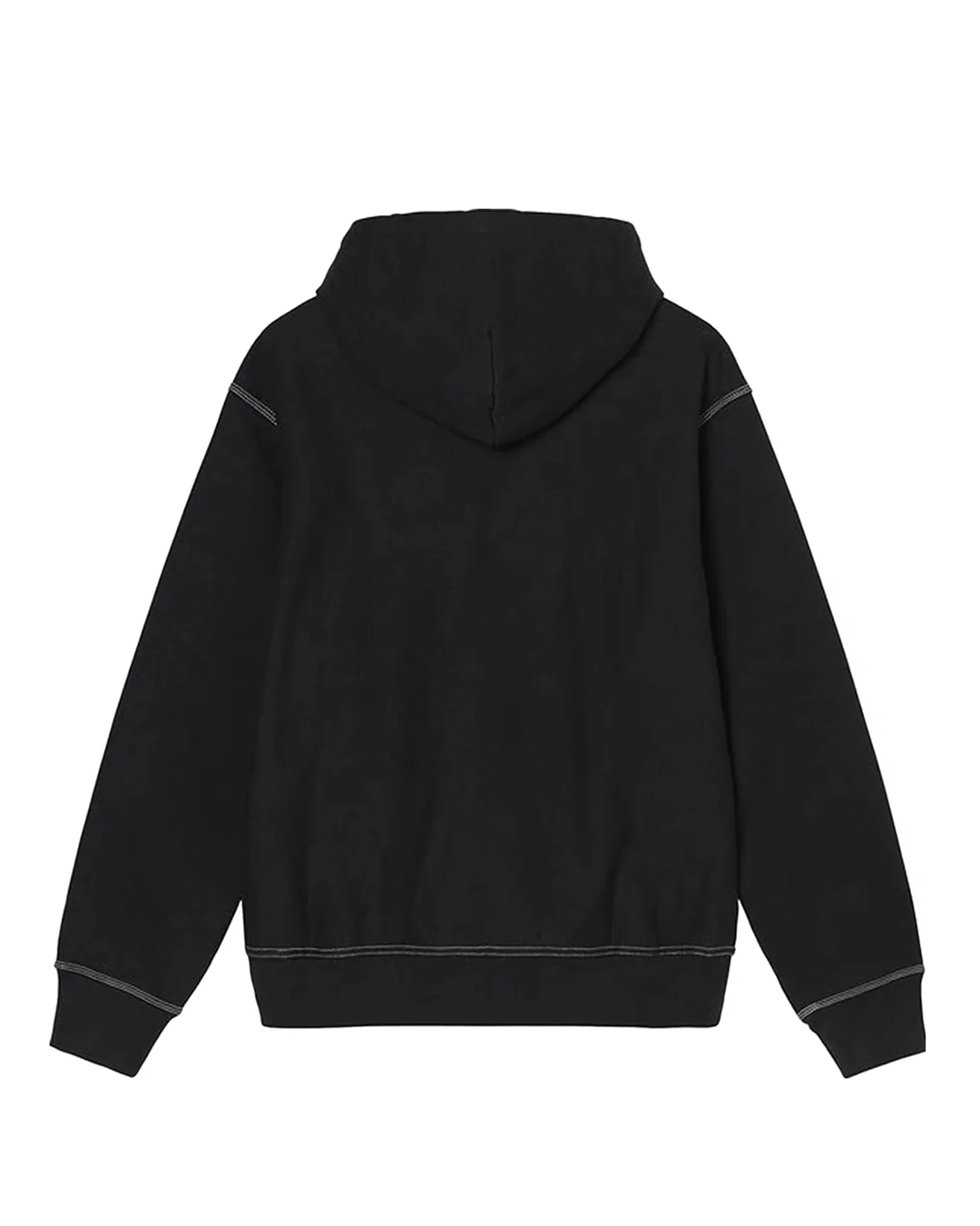 Poleron Hoodie Negro Oversized con Cierre