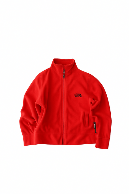 Thrifted - Polar Jack Wolfskin / Rojo (Talla XL) FIT M 52 ancho 60 largo 