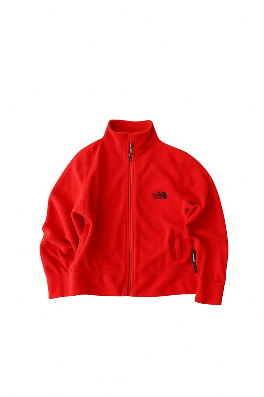Thrifted - Polar Jack Wolfskin / Rojo (Talla XL) FIT M 52 ancho 60 largo 