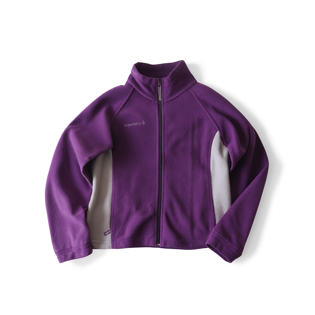 Thrifted - Polar COLUMBIA Morado /  Talla 14/16 Fit S 46 ancho - 58 largo 