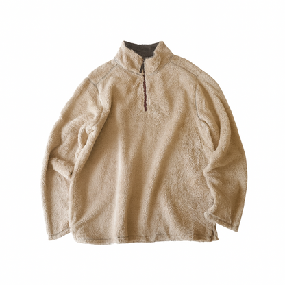 Thrifted - Polar Furry American Tradition café claro / Talla XL 61 ancho,74 largo 