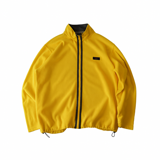 Thrifted - Polar TOMMY Jeans Amarillo / Talla XL, 68 ancho , 75 largo.