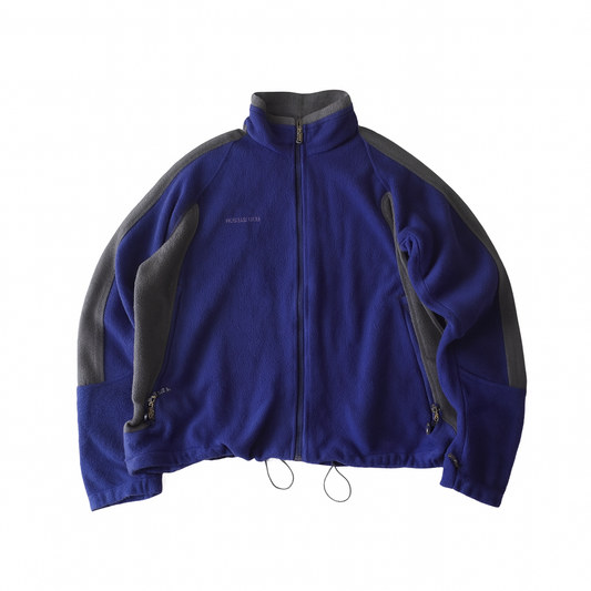 Thrifted - Polar COLUMBIA Azul-Gris / Talla XL , 62 ancho, 67 largo.