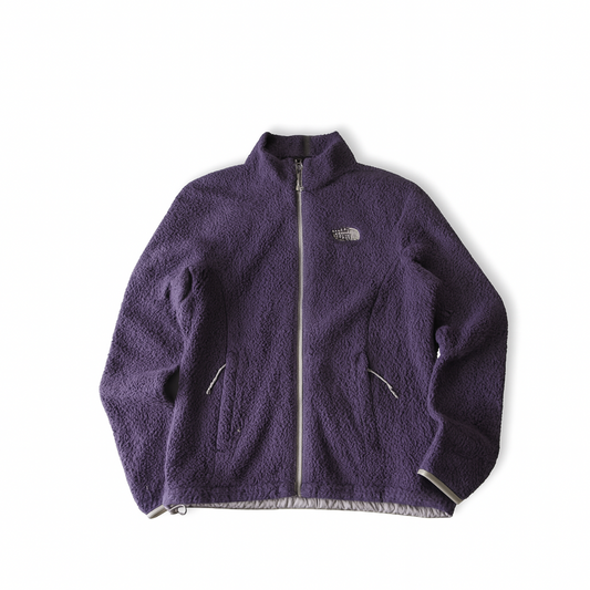 Thrifted - Polar THE NORTH FACE Furry Morado / Talla S Mujer, 46 ancho, 61 largo. 