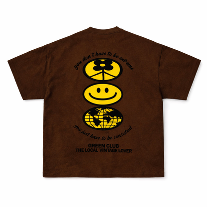 VINTAGE LOVER  — Polera Café para el día a día