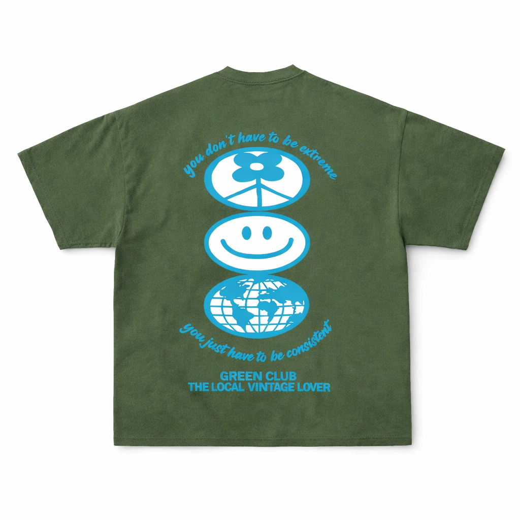 VINTAGE LOVER  — Polera Verde para el día a día