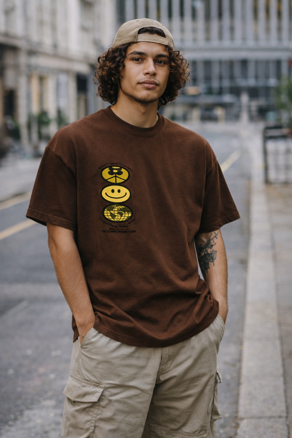 VINTAGE LOVER  — Polera Café para el día a día