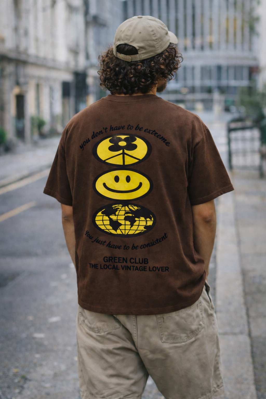 VINTAGE LOVER  — Polera Café para el día a día