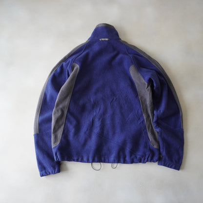 Thrifted - Polar COLUMBIA Azul-Gris / Talla XL , 62 ancho, 67 largo.