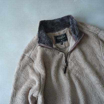 Thrifted - Polar Furry American Tradition café claro / Talla XL 61 ancho,74 largo 