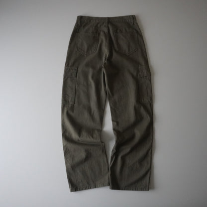 Thrifted – Pantalón Cargo Verde Talla 37 | Cintura 37 cm | Largo 102 cm | Talón 22 cm