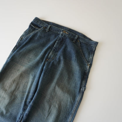 Thrifted – Jean Carpenter Wrangler Rugged Wear Talla 36x32 USA | Cintura 48 cm | Largo 112 cm | Talón 21 cm