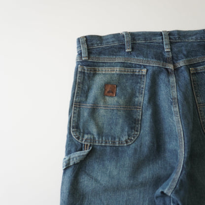 Thrifted – Jean Carpenter Wrangler Rugged Wear Talla 36x32 USA | Cintura 48 cm | Largo 112 cm | Talón 21 cm