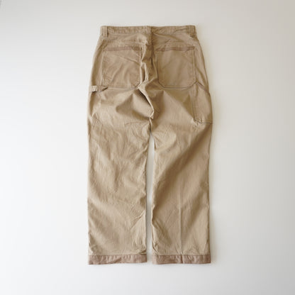 Thrifted – Jean Carpenter Beige Ridgecut Workwear Talla 34x30 USA | Cintura 45 cm | Largo 103 cm | Talón 22 cm