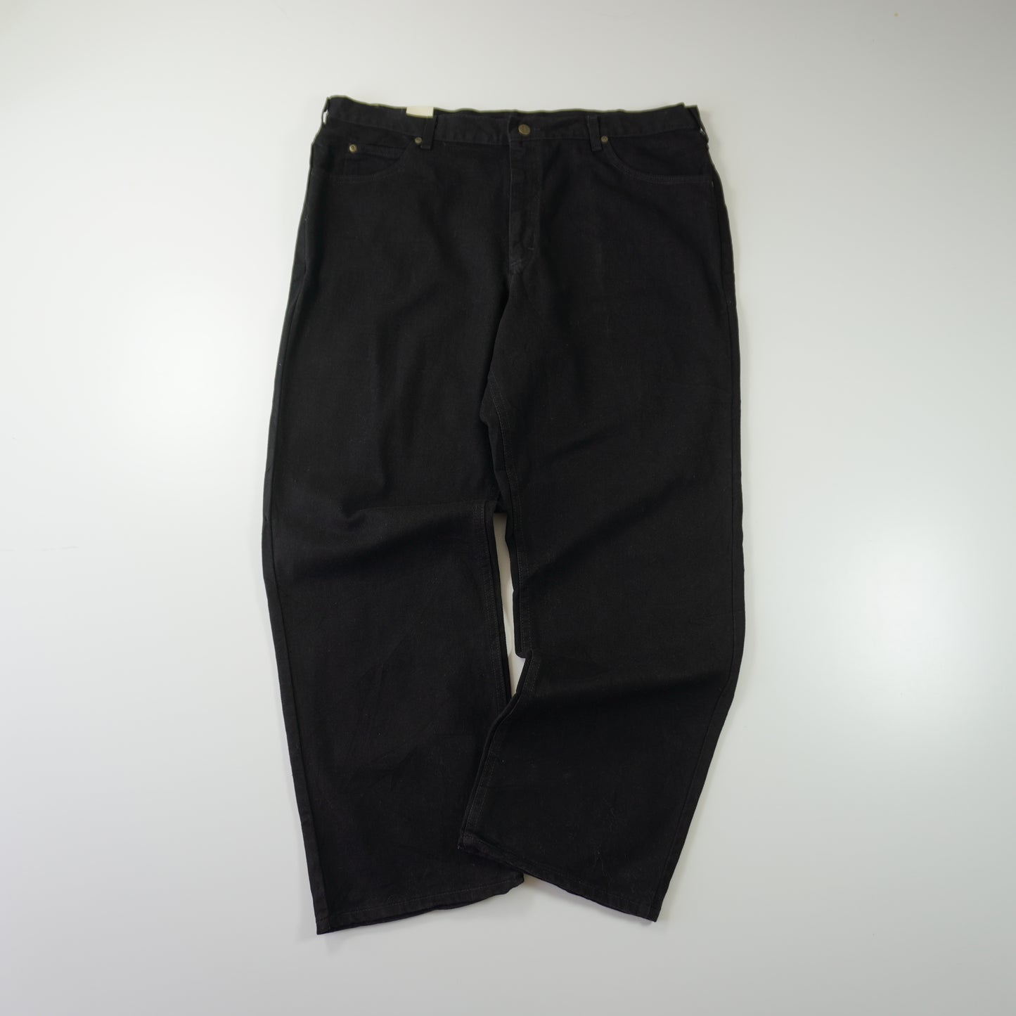 Thrifted – Jean Rider Negro (Nuevo) Talla 42x30 (CL 52/54) | Cintura 110 cm | Largo 54 cm | Talón 24 cm