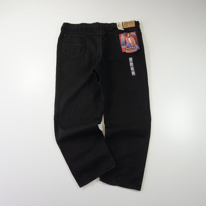 Thrifted – Jean Rider Negro (Nuevo) Talla 42x30 (CL 52/54) | Cintura 110 cm | Largo 54 cm | Talón 24 cm