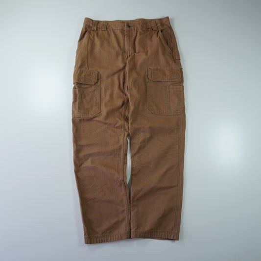 Thrifted – Jean Cargo Duluth Café Talla 38x36 (CL 48/50) | Cintura 119 cm | Largo 48 cm | Talón 24 cm