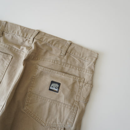 Thrifted – Jean Beige Berne Workwear Talla 34x32 USA | Cintura 46 cm | Largo 107 cm | Talón 23 cm