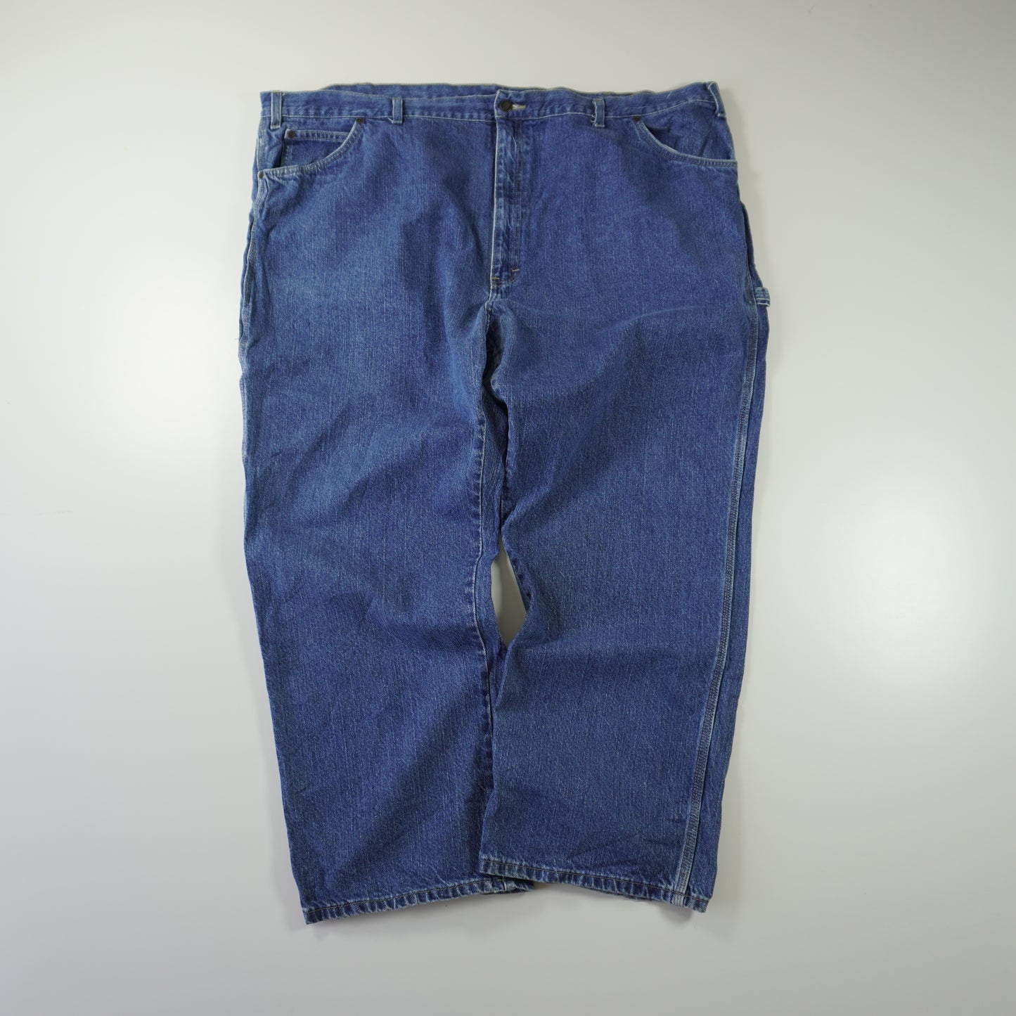 Thrifted – Jean Carpenter Dickies Azul Talla 50x30 (CL 64/66) | Cintura 111 cm | Largo 67 cm | Talón 26 cm