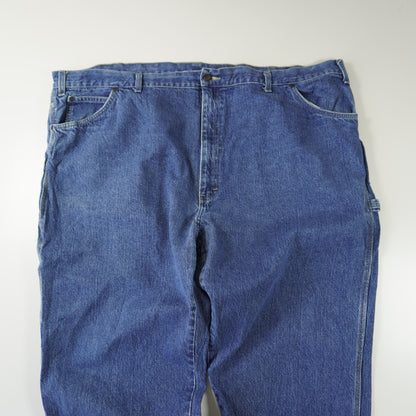 Thrifted – Jean Carpenter Dickies Azul Talla 50x30 (CL 64/66) | Cintura 111 cm | Largo 67 cm | Talón 26 cm
