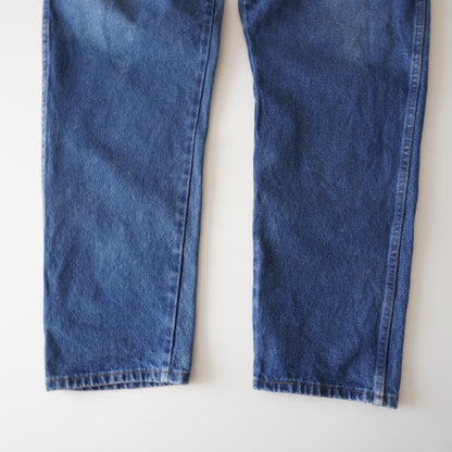 Thrifted – Jean Carpenter Azul Rustler Talla 46x32 (CL 58-60) | Cintura 60 cm | Largo 114 cm | Talón 22 cm