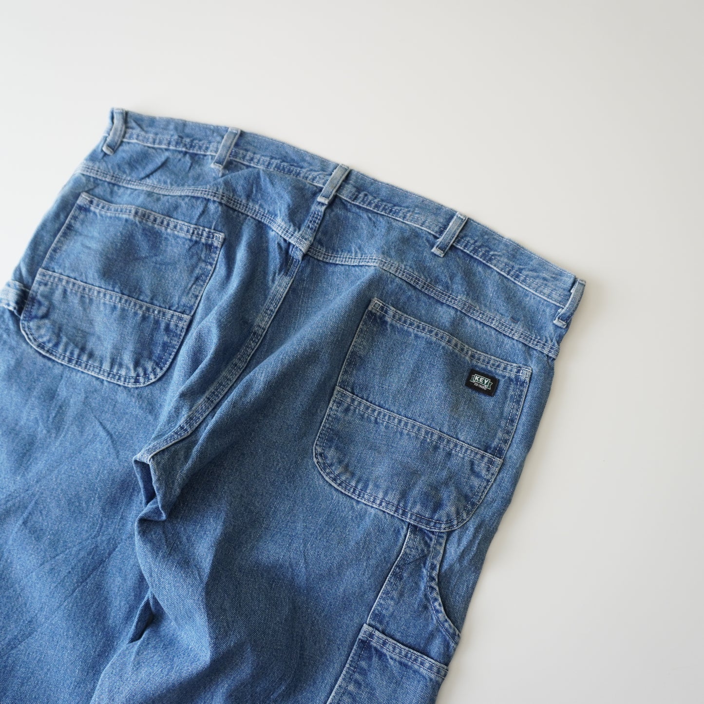 Thrifted – Jean Carpintero Key Talla 42x30 USA | Cintura 55 cm | Largo 104 cm | Talón 24 cm