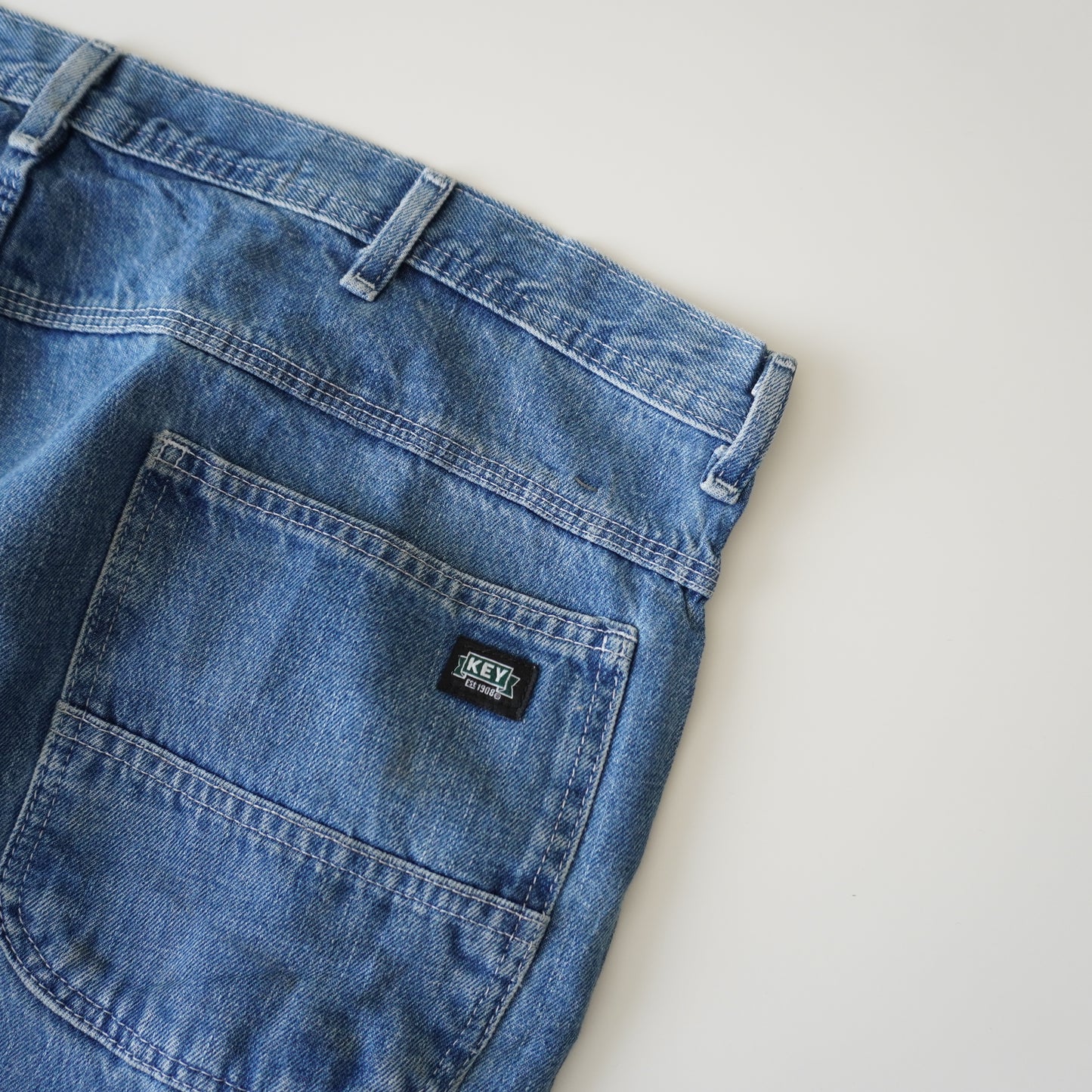 Thrifted – Jean Carpintero Key Talla 42x30 USA | Cintura 55 cm | Largo 104 cm | Talón 24 cm
