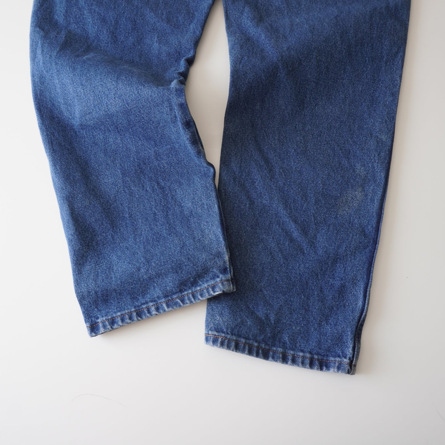 Thrifted – Jean Carpenter Azul Rustler Talla 46x32 (CL 58-60) | Cintura 60 cm | Largo 114 cm | Talón 22 cm