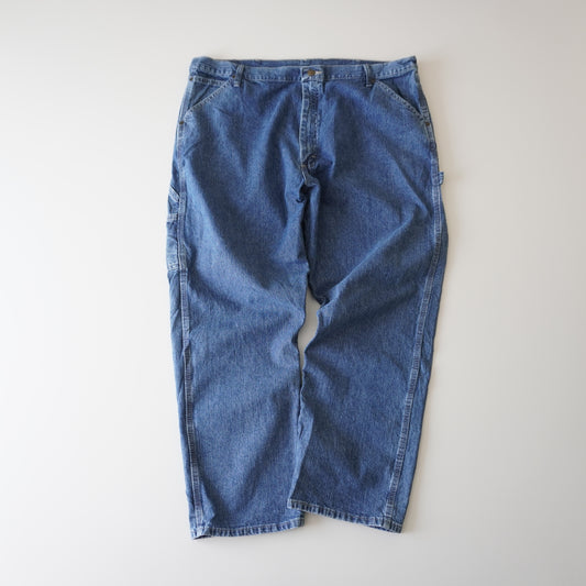 Thrifted – Jean Carpenter Rider by Lee Talla 42x30 USA (CL 54-56) | Cintura 56 cm | Largo 107 cm | Talón 24 cm