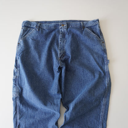 Thrifted – Jean Carpenter Rider by Lee Talla 42x30 USA (CL 54-56) | Cintura 56 cm | Largo 107 cm | Talón 24 cm