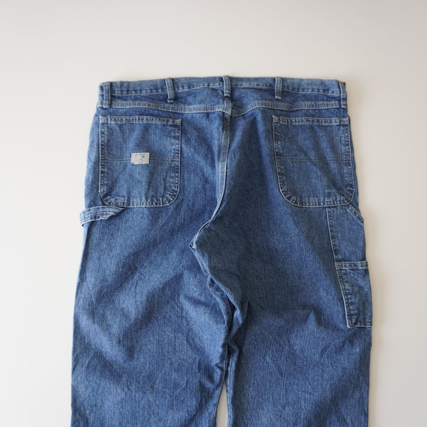 Thrifted – Jean Carpenter Rider by Lee Talla 42x30 USA (CL 54-56) | Cintura 56 cm | Largo 107 cm | Talón 24 cm