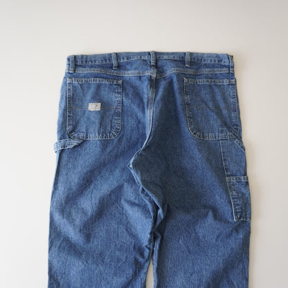 Thrifted – Jean Carpenter Rider by Lee Talla 42x30 USA (CL 54-56) | Cintura 56 cm | Largo 107 cm | Talón 24 cm