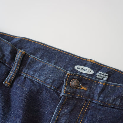 Thrifted – Jean Carpenter Azul Índigo Old Navy Talla 34x32 USA | Cintura 48 cm | Largo 103 cm | Talón 20 cm