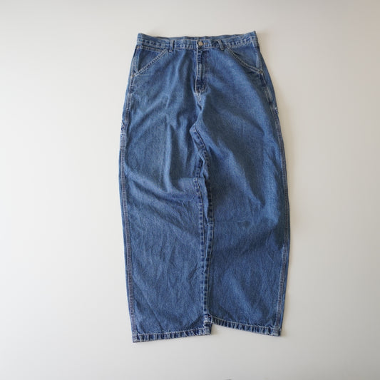 Thrifted – Jean Carpenter Wrangler Talla 36x32 USA | Cintura 47 cm | Largo 109 cm | Talón 24 cm