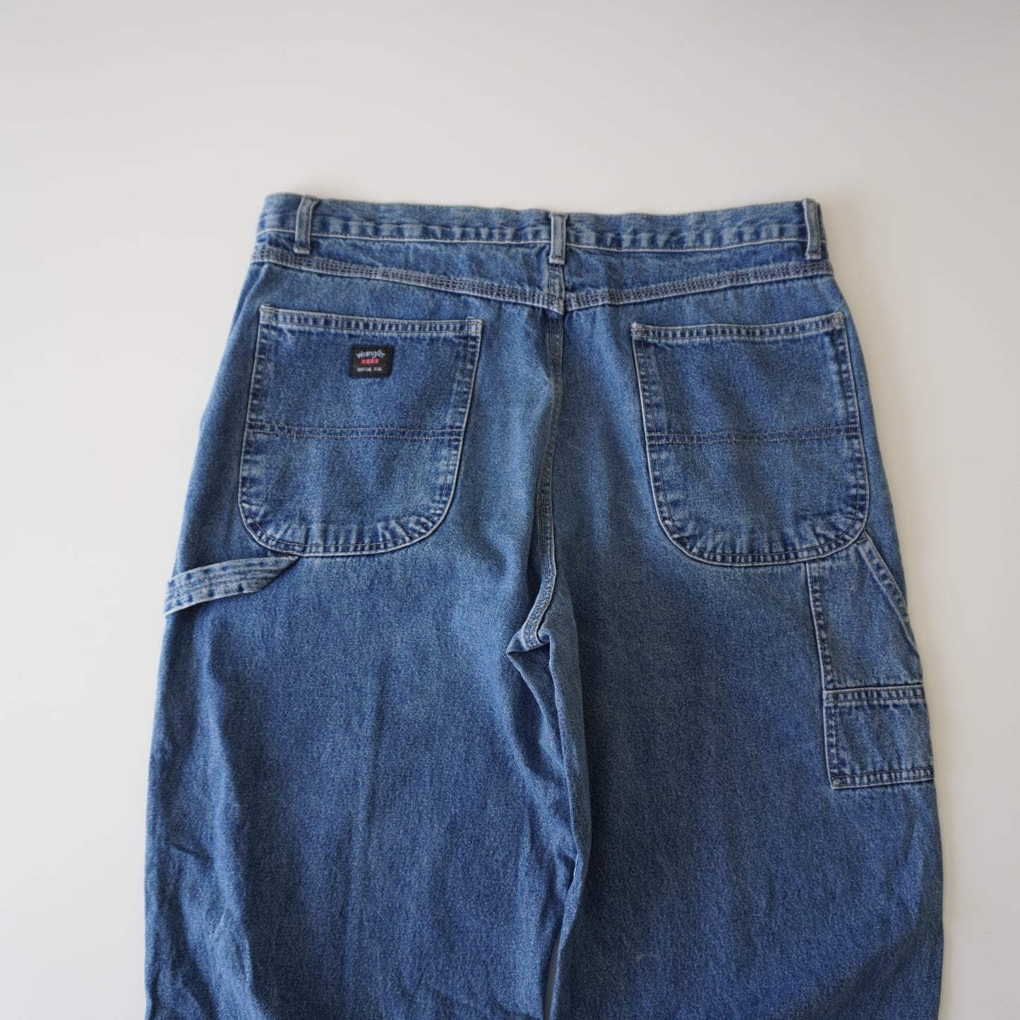 Thrifted – Jean Carpenter Wrangler Talla 36x32 USA | Cintura 47 cm | Largo 109 cm | Talón 24 cm