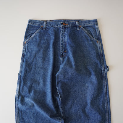 Thrifted – Jean Carpenter Rustler Talla 34x32 USA (CL 44-46) | Cintura 47 cm | Largo 111 cm | Talón 24 cm
