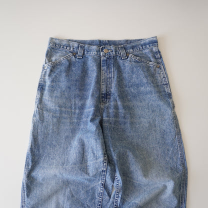Thrifted – Jean Carpenter Riveted by Lee Talla 14-M USA (CL 42-44) | Cintura 44 cm | Largo 111 cm | Talón 22 cm