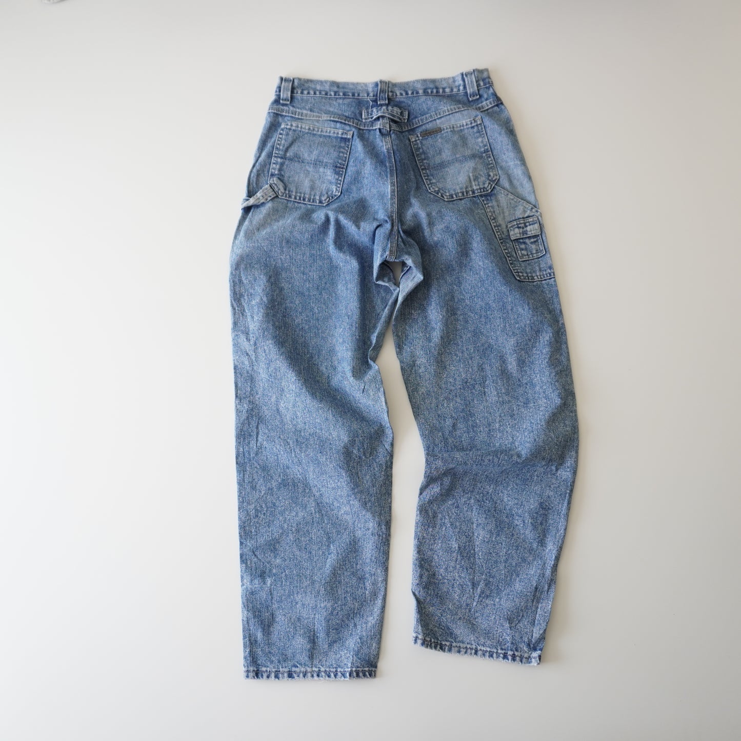 Thrifted – Jean Carpenter Riveted by Lee Talla 14-M USA (CL 42-44) | Cintura 44 cm | Largo 111 cm | Talón 22 cm