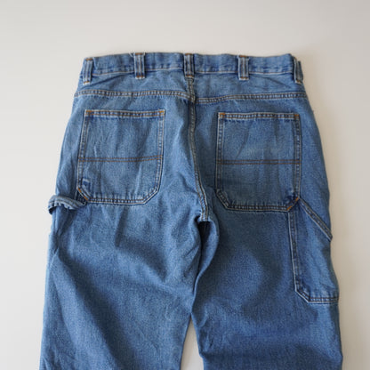 Thrifted – Jean Carpenter Azul Blue Mountains Talla 36x30 USA (CL 46-48) | Cintura 48 cm | Largo 98 cm | Talón 24 cm