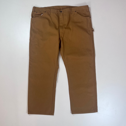 Thrifted – Jean Carpenter Dickies Café Talla 48x32 USA (CL 56 aprox.) | Cintura 62 cm | Largo 110 cm | Talón 26 cm