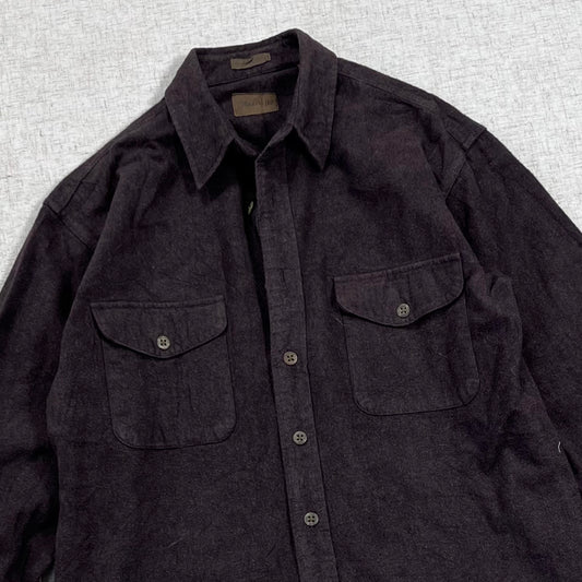 Thrifted – Camisa Franela Gruesa St. John’s Bay Café Talla M