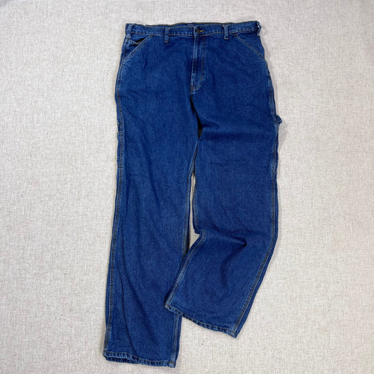 Thrifted – Jean Carpenter RK Brand Azul Talla 40x32 (CL XL) | Cintura 50 cm | Largo 120 cm | Talón 25 cm