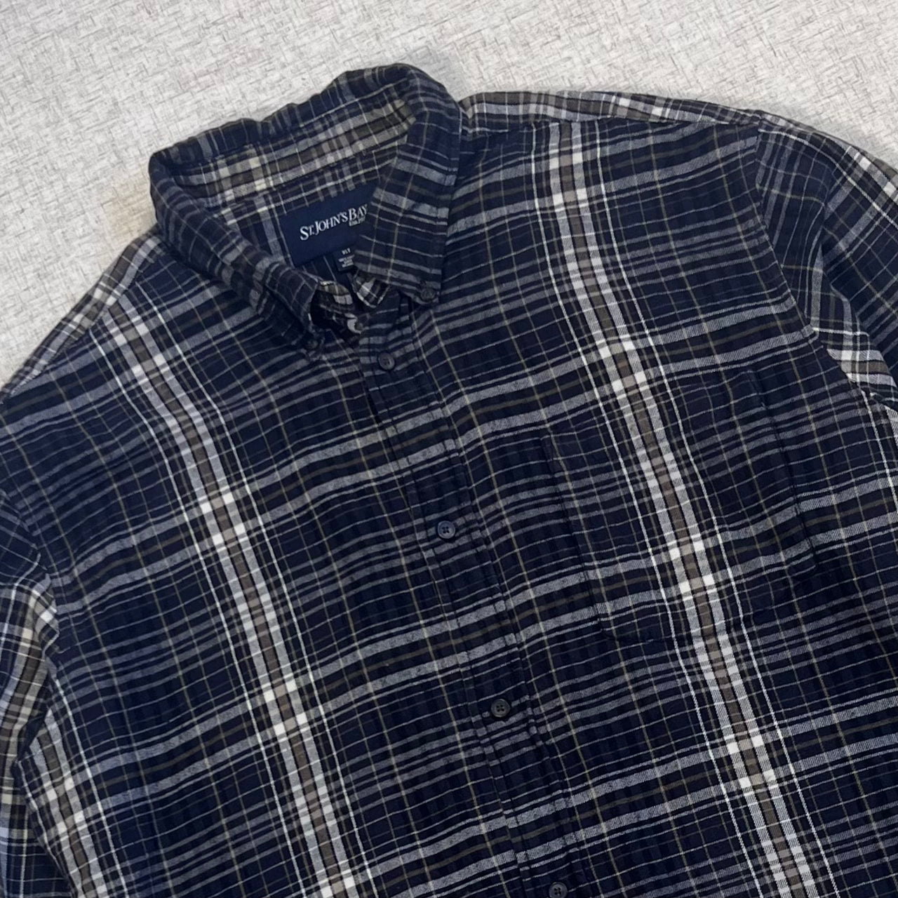 Thrifted – Camisa invierno St. Johns Talla XXL (CL XL-XXL) | Hombros 52 cm | Largo 80 cm