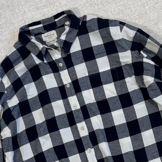 Thrifted – Camisa Vintage Bicolor Talla XL | Hombros 47 cm | Largo 68 cm