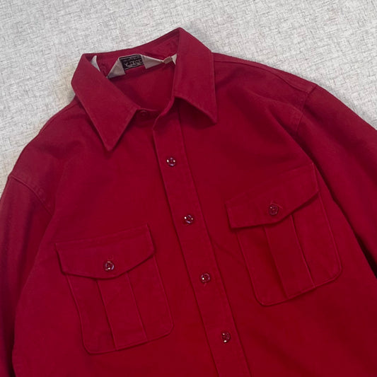 Thrifted – Chaqueta Eddie Bauer Roja Talla M (CL M) | Hombros 48 cm | Largo 78 cm