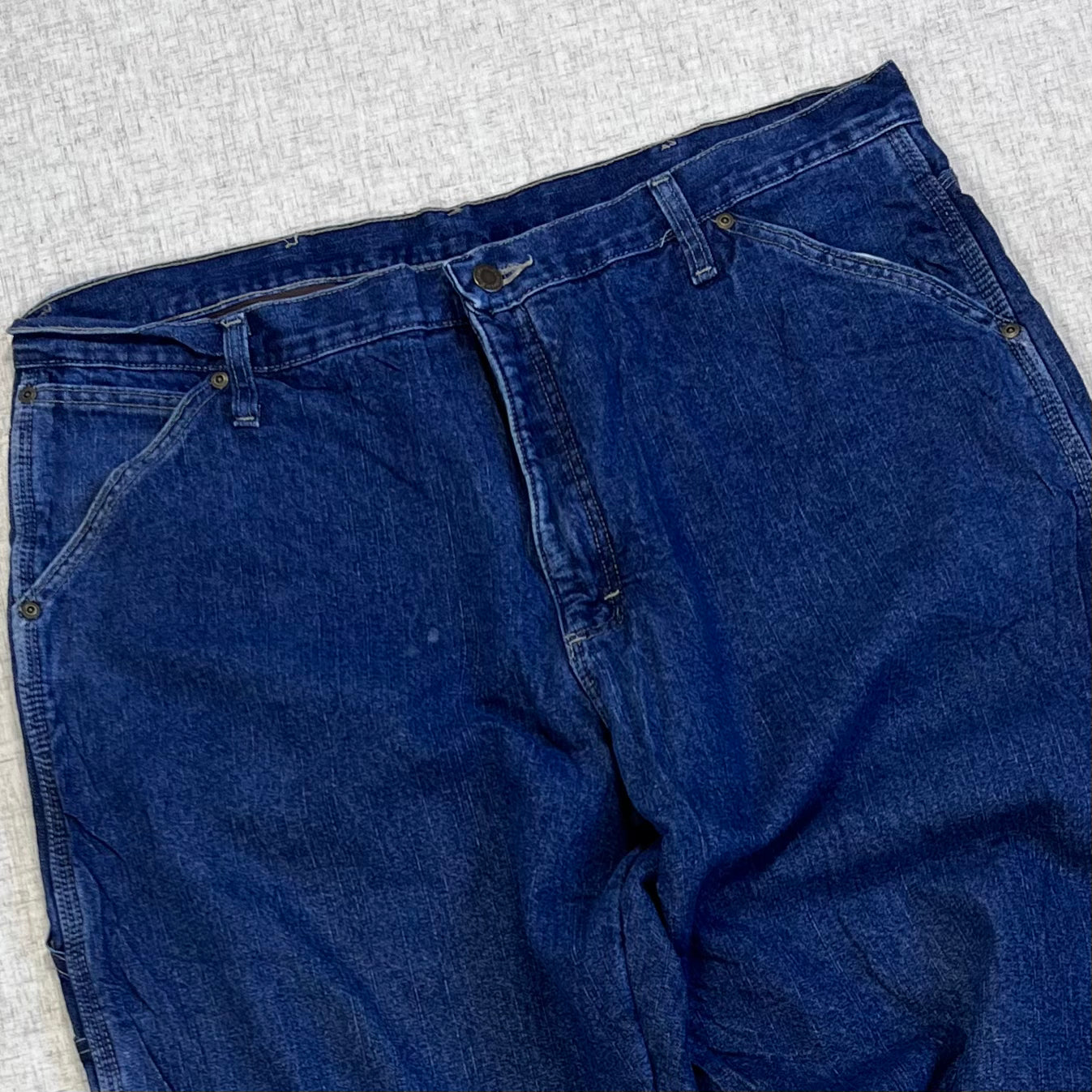 Thrifted – Jean Carpenter Forrado Wrangler Talla 38x30 USA (CL 52–54) | Cintura 50 cm | Largo 101 cm | Talón 24 cm