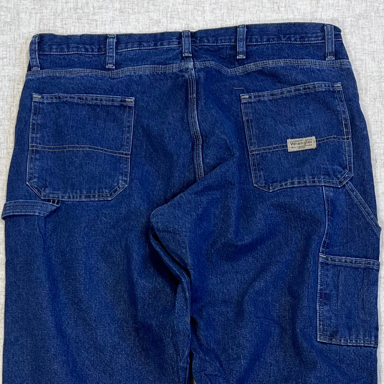 Thrifted – Jean Carpenter Forrado Wrangler Talla 38x30 USA (CL 52–54) | Cintura 50 cm | Largo 101 cm | Talón 24 cm