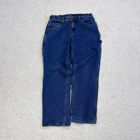 Thrifted – Jean Carpenter Forrado Workwear Talla 30x30 USA (CL 44–46) | Cintura 40 cm | Largo 98 cm | Talón 22 cm